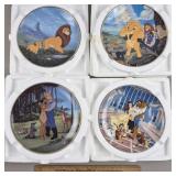 4ct Disney Plates