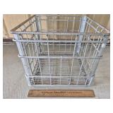 Vintage Metal Menzie Milk Crate