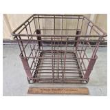 Vintage Metal Menzie Milk Crate