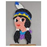 Vintage Melted Plastic Popcorn Native American