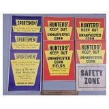 Vintage Hunting Signs
