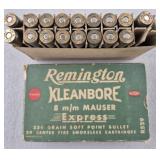 Remington Kleanbore 8mm Mauser Ammo 17 Rounds