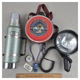 Spot Light, Thermos, Canteen, Compass, Lock