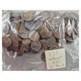 175ct Wheat Pennies All D Mint