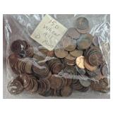 150ct Wheat Pennies All D Mint