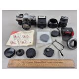 Vintage Canon AE-1 Camera & Accessories Untested