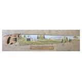 Hand Painted Cross Cut Saw 41" L