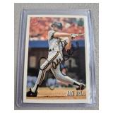 1993 Bowman Jay Bell Signed Baseball Card