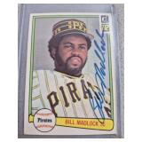 1982 Donruss Bill Madlock Signed Baseball Card
