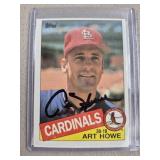 1985 Topps Art Howe Signed Baseball Card
