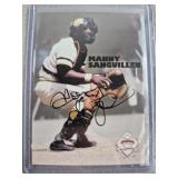 2001 Manny Sanguillen Signed Baseball Card
