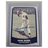 1989 Pacific Hank Bauer Signed Baseball Card