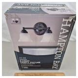 Hampton Bay 2 Light Vanity Fixture