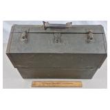 Vintage USN Metal Tool Box US Navy