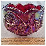 Smith Carnival Glass Bowl 4 & 1/2" H