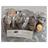 200ct Assorted Wheat Pennies