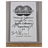 Signed Sports Program Steelers Edwards, Faqua +
