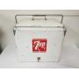 Vintage 7UP Metal Picnic Cooler 12 x 18 x 19"