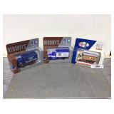 3 Ertl dry goods vans (2 Mack model CJ Hershey's
