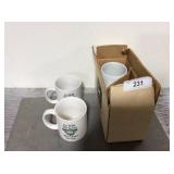 2 JD 'Circus of Values' mugs & 2 JD 'Go With The