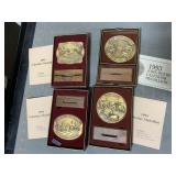 4 John Deere calendar medallions