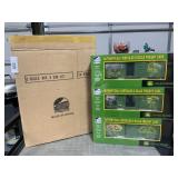 3 M.T.H. Electric Trains John Deere boxcars, O