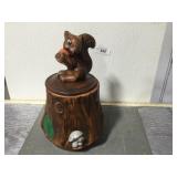 Squirrel cookie jar