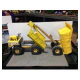 Tonka turbo-diesel dump truck w/pup dump trailer
