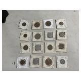 16 foreign coins