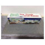 1991 Hess toy truck & racer w/lights, NIB
