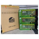 3 M.T.H. Electric Trains John Deere boxcars, O