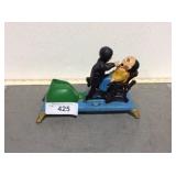 Cast iron mechanical bank - dentist pulling teeth