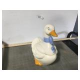 Goose cookie jar