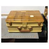 Fishing tackle box with various lures