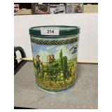 John Deere popcorn tin