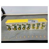 8 John Deere miniature toy tractors set