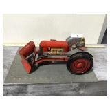 Vintage Marx tin tractor with blade