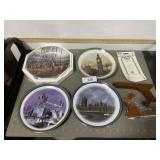 4 collector plates (JD & Terry Redlin) &
