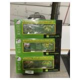 3 M.T.H. Electric Trains John Deere boxcars, O