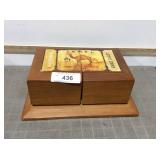 Camel cigarettes wood folding display case