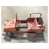 Vintage fire truck pedal car