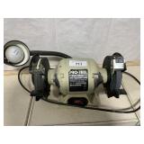 Pro-Tech 6' bench grinder w/adjustable lamp
