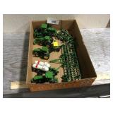 1/64 scale John Deere tractors & farm implements
