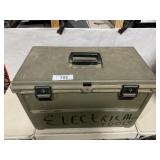 Tote filled with electrical supplies