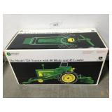 Ertl JD 720 tractor w/80 blade & 45 loader, 1/16,