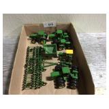 1/64 scale John Deere tractors & farm implements