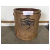 2 gallon drop 8 salt-glazed crock, molded handles