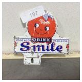 Vintage It's So Good Drink Smile metal sign, 6'x6'