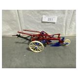 Red, white & blue 2-bottom plow