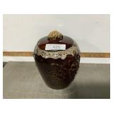 Brown grapes cookie jar